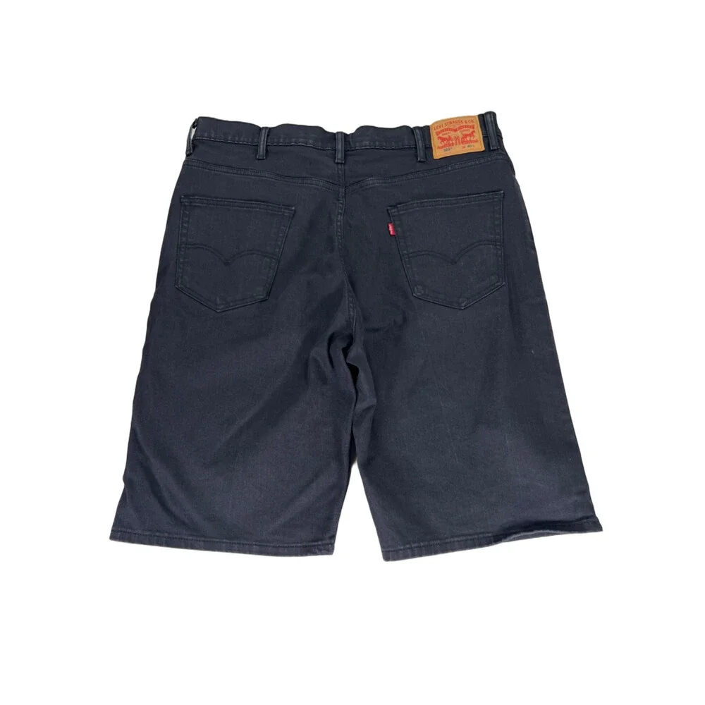 Levi's Men's Black 569 Loose Fit Denim Jean Shorts - 40